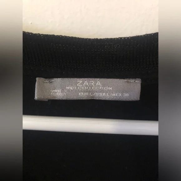 Zara Lightweight Black Sleeveless layered Maxi Dress size Large - Picture 8 of 10